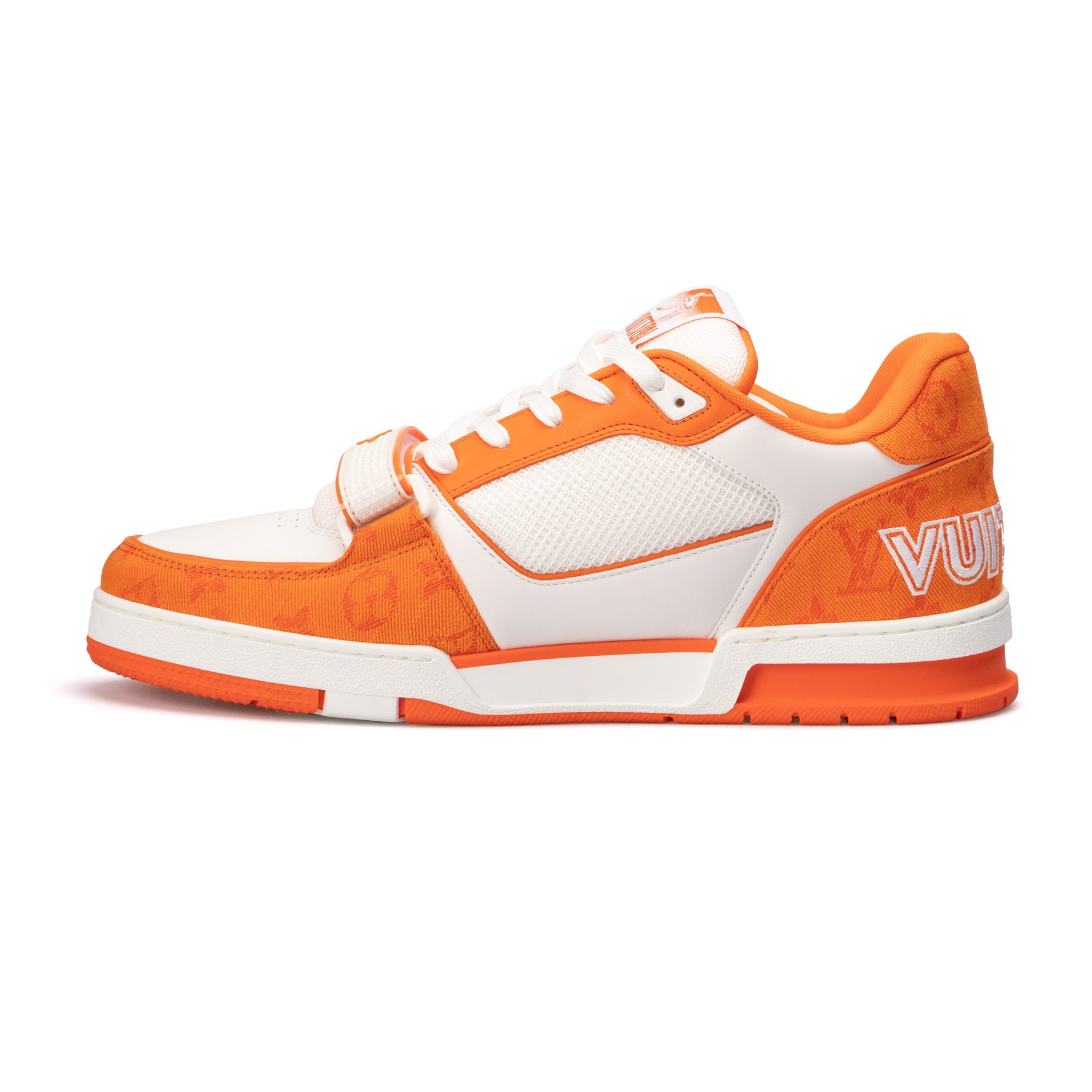 Louis Vuitton LV Monogram Orange Denim Sneaker – Crepslocker