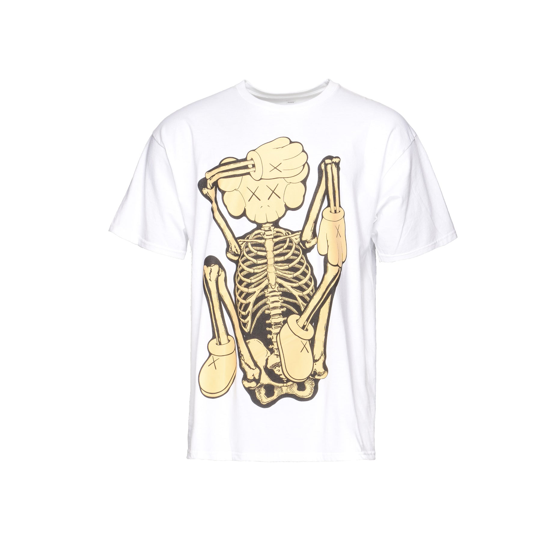 KAWS SKELETON NEW FICTION T-shirt White